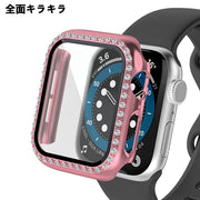 アップルウォッチ用カバー AppleWatch用 保護ケース 保護カバー メタル風 キラキラ 傷防止 汚れ防止 保護 38mm 41mm 42mm 40mm 44mm 45mm SE Series8 7 6 5 4 3 2 1 スマートウォッチアクセサリー