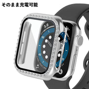 アップルウォッチ用カバー AppleWatch用 保護ケース 保護カバー メタル風 キラキラ 傷防止 汚れ防止 保護 38mm 41mm 42mm 40mm 44mm 45mm SE Series8 7 6 5 4 3 2 1 スマートウォッチアクセサリー