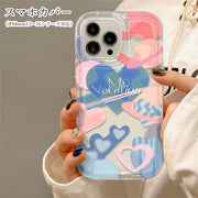 スマホカバー スマホケース iPhoneケース iPhoneカバー レディース 女性 スマホアクセサリー スマホ周辺機器 傷防止 ロゴ 英字 英語 透明 ブルー ピンク ポップ カジュアル ガーリー フェミニン おしゃれ 可愛い キュート