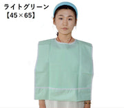 食事用エプロン 大人用 介護用 前掛け 首掛け キャッチポケット 防水 防汚 無地 シンプル 面ファスナー お手入れ簡単 食べこぼし防止 汚れ防止 高齢者