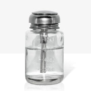 ポンプディスペンサー プレスボトル ネイルリムーバー 80ml ネイルアート用品 ジェルネイル ガラス製 空容器 ネイルクリーナー ポンプボトル 押し下げ 液体保存容器
