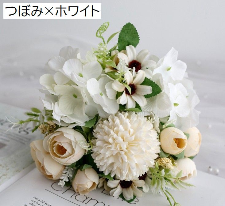 造花 ブーケ 花束 フラワーアレンジメント フェイクフラワー バラ 商品画像5