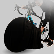 サイクルカバー 自転車カバー ホイールカバー 保管カバー 無地 黒 屋内保管 ストレッチ素材 伸縮性 ロードバイク マウンテンバイク クロスバイク 汚れ防止 防塵 屋内 屋外 車載輸送 便利