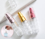 アトマイザー 5ml 小分け 詰め替え容器 スプレーボトル 香水 化粧水 旅行 持ち運び 携帯用 クイックチャージ 透明 クリア