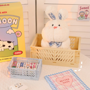 小物入れ 収納ケース 収納ボックス コンパクト ミニ 小さめ 折りたたみ ヘアアクセサリー バスケット カゴ 文房具 小物収納 かわいい おしゃれ