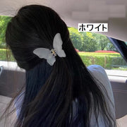 ヘアクリップ バンスクリップ レディース 女性 婦人 ヘアアクセサリー 髪留め 髪飾り まとめ髪 ヘアアレンジ 蝶 バタフライ エレガント かわいい 上品 おしゃれ