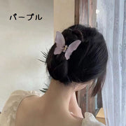 ヘアクリップ バンスクリップ レディース 女性 婦人 ヘアアクセサリー 髪留め 髪飾り まとめ髪 ヘアアレンジ 蝶 バタフライ エレガント かわいい 上品 おしゃれ