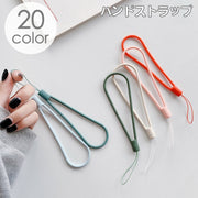 ハンドストラップ リストストラップ シリコン スマホ スマートフォン 携帯電話 カメラ 手首 落下防止 紛失防止 柔らかい スマホアクセサリー 小物 カラバリ豊富