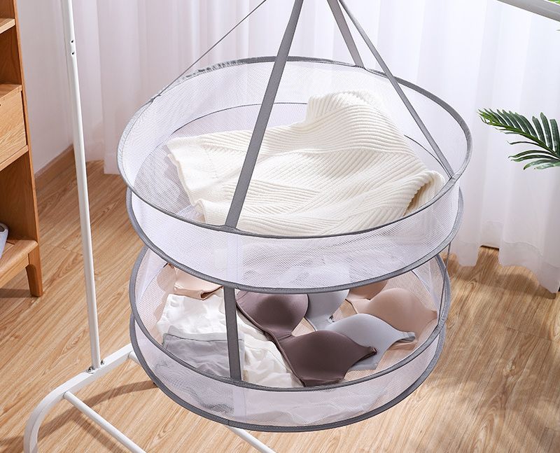 平干しネット 天干しネット バスケット 省スペース 1段 2段 商品画像2