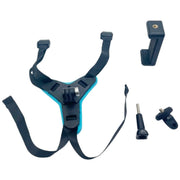 ヘルメットマウント 顎マウント マウントホルダー アクションカメラアクセサリー GoPro スマホ フルフェイス ストラップ 取り付け式 カメラ固定 手ぶら 撮影 バイク 自転車 MTB モトクロス アクションカム用アクセサリー