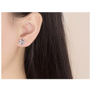 ピアス フラワーピアス 桜 花 スタッドピアス 小ぶり 小さめ アクセサリー ジュエリー シルバーカラー ホワイト ピンク 上品 清楚 プレゼント ギフト