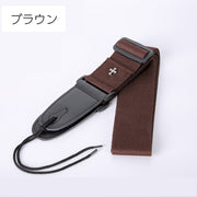 ギターストラップ ベースストラップ 楽器用 アクセサリー ピックホルダー付き ピックポケット ギター ベース クロス 十字架 おしゃれ カッコいい バンドマン ミュージシャン アコースティックギター アコギ エレキギター エレキベース