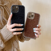 iPhoneケース iPhoneカバー スマホケース スマホカバー 秋 冬 もこもこ ふわふわ ボア 背面保護 傷予防 傷防止 可愛い シンプル iPhone用 スマートフォン アイフォン 携帯ケース 保護カバー おしゃれ