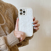 iPhoneケース iPhoneカバー スマホケース スマホカバー 秋 冬 もこもこ ふわふわ ボア 背面保護 傷予防 傷防止 可愛い シンプル iPhone用 スマートフォン アイフォン 携帯ケース 保護カバー おしゃれ