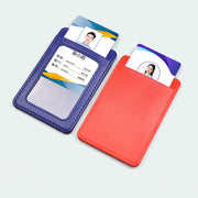 パスケース IDカードホルダー IDカードケース 無地 縦型 横型 カラバリ豊富 シンプル 定期入れ 学生証 身分証明書 社員証 IDケース フェイクレザー 男女兼用 レディース メンズ