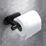 トイレットペーパーホルダー ロールペーパー 粘着式 両面テープ 壁取付 トイレ用品 雑貨 取り換え シンプル おしゃれ かっこいい クール ステンレス