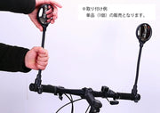 自転車用ミラー バックミラー サイクルミラー サイドミラー 鏡 360度回転 角度調整可能 左右兼用 凸レンズ 後方確認 バーエンドミラー 簡単取り付け 丸型 ラウンド ロードバイク クロスバイク 自転車用品