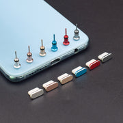 防塵キャップ 防塵カバー イヤホンジャックカバー 充電ジャックカバー スマホ関連雑貨 スマホアクセサリー TypeC端子用 イヤホンジャック用 iPhone Android タブレット iPad 無地 シルバーカラー ブラック グレー シンプル カジュアル クール かっこいい 可愛い キュート