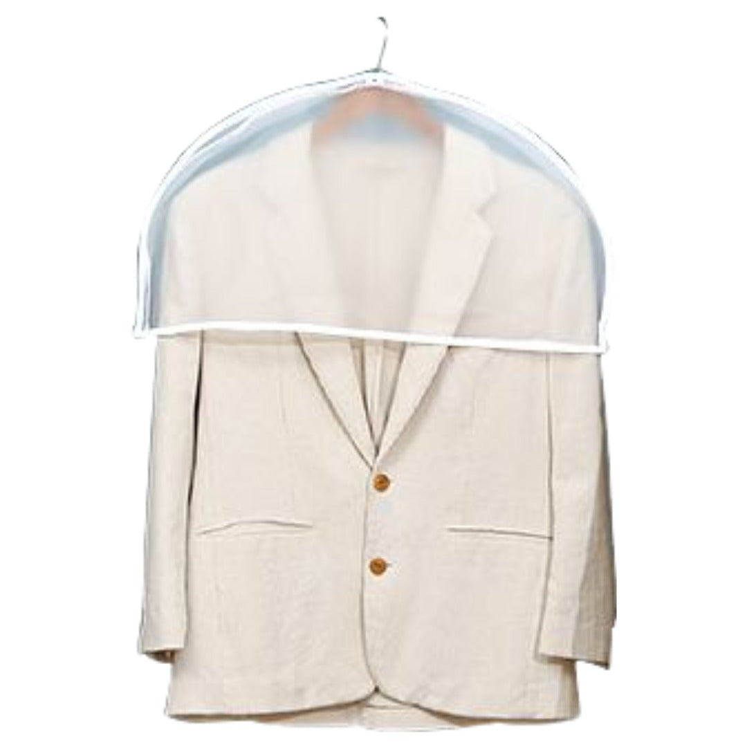 衣類カバー 洋服カバー 単品 日用雑貨 収納用品 ショートタイプ 半透明 ホコリよけカバー 衣服 洋服 スーツ ドレス コート ショルダーカバー 肩掛け