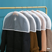 衣類カバー 洋服カバー 単品 日用雑貨 収納用品 ショートタイプ 半透明 ホコリよけカバー 衣服 洋服 スーツ ドレス コート ショルダーカバー 肩掛け