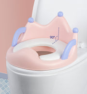 補助便座 トイレ補助 子供用便座 トイレトレーニング キッズ ベビー トイトレ 持ち手付き 王冠型 トイレ練習用 幼児 赤ちゃん 丸洗い可 設置簡単 かわいい キュート おしゃれ ガーリー 女の子 男の子 ピンク 青 緑
