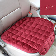 カーシートクッション 車用クッション 車用品 カー用品 カーアクセサリー 座布団 ずれ防止 バックル付き ポケット付き シートクッション シンプル 無地 おしゃれ カラバリ豊富 黒 赤 グレー