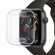 アップルウォッチカバー apple watch 40mm 44mm 保護カバー 保護ケース Series 4 5 6 SE クリア 透明 グラデーション カラフル レインボー おしゃれ