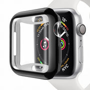 アップルウォッチカバー apple watch 40mm 44mm 保護カバー 保護ケース Series 4 5 6 SE クリア 透明 グラデーション カラフル レインボー おしゃれ