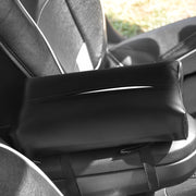 車載ティッシュケース ティッシュボックス ティッシュカバー 車用品 カーアクセサリー レザー調 シンプル 単色 便利 ブラック