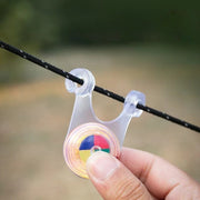 ロープライト アウトドア LED ライト キャンプ テント 照明 イルミネーション 電池式 軽量 防水 テントロープ ガイロープ 装飾 フック