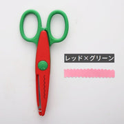 子供用はさみ キッズ ジュニア ハサミ 鋏 文房具  図工 画用紙 かわいい カラバリ豊富 デザイン豊富 ギザギザ 波々 子ども こども
