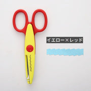 子供用はさみ キッズ ジュニア ハサミ 鋏 文房具  図工 画用紙 かわいい カラバリ豊富 デザイン豊富 ギザギザ 波々 子ども こども