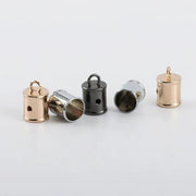 タッセルキャップ チェーン付き 3個セット タッセル用金具 金属パーツ 留め具 DIY クラフト 手芸 材料 バッグ アクセサリー キーホルダー ゴールドカラー シルバーカラー
