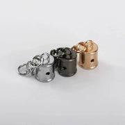タッセルキャップ チェーン付き 3個セット タッセル用金具 金属パーツ 留め具 DIY クラフト 手芸 材料 バッグ アクセサリー キーホルダー ゴールドカラー シルバーカラー
