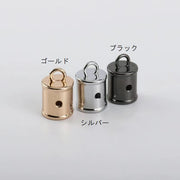 タッセルキャップ チェーン付き 3個セット タッセル用金具 金属パーツ 留め具 DIY クラフト 手芸 材料 バッグ アクセサリー キーホルダー ゴールドカラー シルバーカラー