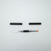 ネイルブラシ スパチュラ 2way ネイルケア用品 ネイルアート用品 ラウンド ネイルチップ ポリジェル セルフネイル 長さ出し レジンパーツ かわいい おしゃれ 平筆 ジェルネイル
