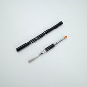 ネイルブラシ スパチュラ 2way ネイルケア用品 ネイルアート用品 ラウンド ネイルチップ ポリジェル セルフネイル 長さ出し レジンパーツ かわいい おしゃれ 平筆 ジェルネイル