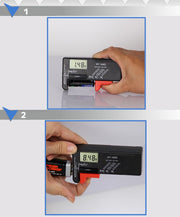 バッテリーチェッカー 電池チェッカー 残量チェッカー 乾電池 バッテリーテスター 電池 残量 測定器 計測 リチウム デジタル ボタン電池 小型 軽量