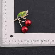 ブローチ レディース アクセサリー 装飾品 ファッション小物 雑貨 サクランボ チェリー おしゃれ 可愛い きれいめ プレゼント ギフト 贈答品