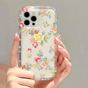 iPhoneケース iPhoneカバー スマホケース スマホカバー クリア 花柄 透明 フラワー かわいい おしゃれ レトロ