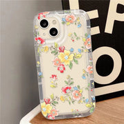 iPhoneケース iPhoneカバー スマホケース スマホカバー クリア 花柄 透明 フラワー かわいい おしゃれ レトロ