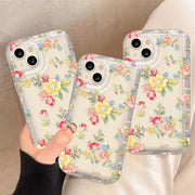 iPhoneケース iPhoneカバー スマホケース スマホカバー クリア 花柄 透明 フラワー かわいい おしゃれ レトロ