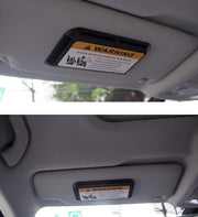 車用カード収納ケース サンバイザーポケット カーアクセサリー カード入れ 収納ホルダー 車載用 グレー 大容量 レジャー