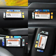 車用カード収納ケース サンバイザーポケット カーアクセサリー カード入れ 収納ホルダー 車載用 グレー 大容量 レジャー