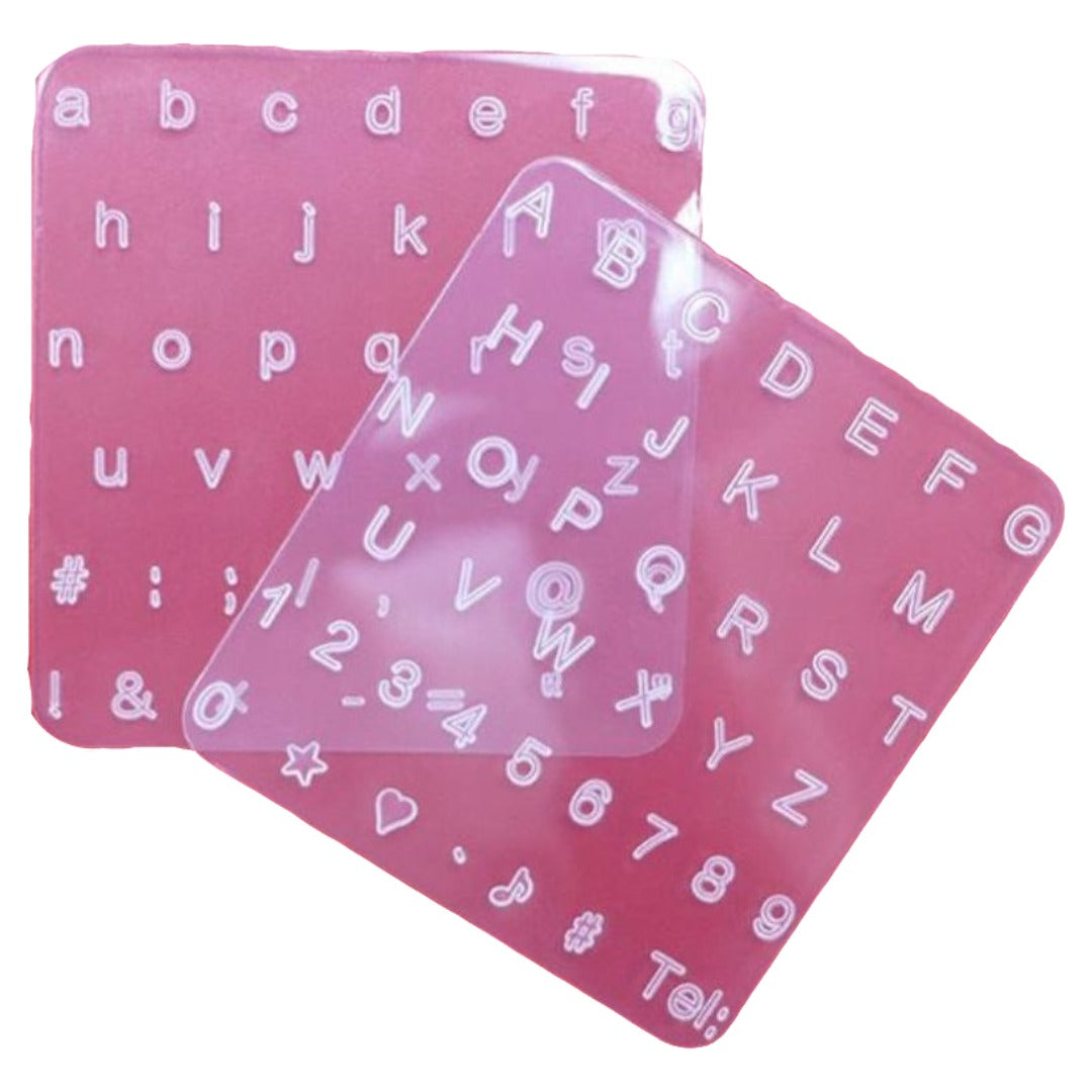 レザークラフト 刻印プレート アルファベット スタンプツール 革細工用 DIY 数字 デザイン アレンジ おしゃれ 簡単 打刻印ポンチ クラフト オリジナル