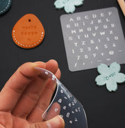 レザークラフト 刻印プレート アルファベット スタンプツール 革細工用 DIY 数字 デザイン アレンジ おしゃれ 簡単 打刻印ポンチ クラフト オリジナル