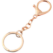 キーホルダー 単品 キーリング キーチェーン 二重リング カニカン シンプル 飾りなし 定番 ベーシック アレンジ アクセサリーパーツ 自作 DIY クラフト材料  鍵 レディース メンズ 男女兼用