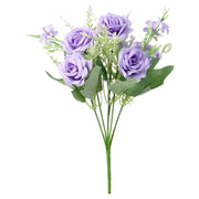 造花 フェイクフラワー バラ 薔薇 ローズ フラワー 1束 花飾り アーティフィシャルフラワー アートフラワー 葉付き リーフ インテリア雑貨 フラワーアレンジメント 人工 枯れない お祝い プレゼント 贈り物 リビング 玄関 おしゃれ かわいい 緑 ピンク 青 紫 オフホワイト ピンク