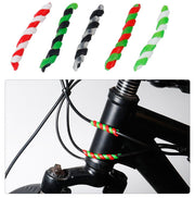 フレームプロテクター 同色2本セット 自転車 ブレーキライン保護カバー 自転車用アクセサリー 自転車用品 サイクリング用品 ねじねじ 簡単 便利 シンプル 無地 おしゃれ カラバリ豊富