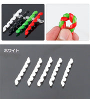 フレームプロテクター 同色2本セット 自転車 ブレーキライン保護カバー 自転車用アクセサリー 自転車用品 サイクリング用品 ねじねじ 簡単 便利 シンプル 無地 おしゃれ カラバリ豊富